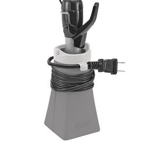Polder 2-in-1 Hot Sleeve Hair Care Tool Holder, Silicone, Gray